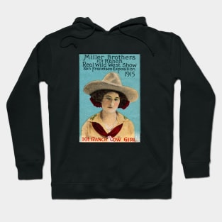 1915 Wild West Show Cow Girl Hoodie